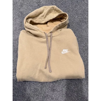 Sudadera con capucha pulóver polar Nike Sports Club tostado/amarillo para mujer pequeña BV0211 250 Foto 1 de 4