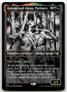 Halana and Alena, Partners (Vetrina) #325 (NM) Crimson Vow VOW Magic MTG - Foto 1 di 2