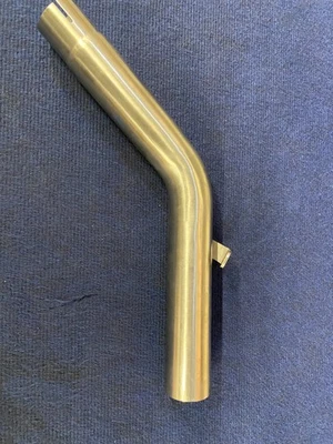 Triumph 765 Daytona Moto 2 – hergestellt in Großbritannien T304 Edelstahl Auspuff Verbindungsrohr & Schelle - Bild 1 von 4