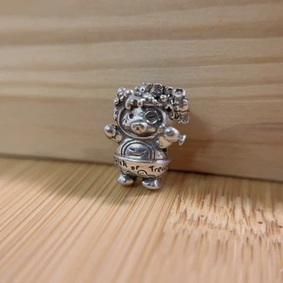 Halloween poison doctor bear sterling silver charm for bracelet bangle - Image 1 of 3