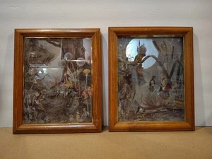 Vintage 1989 Framed Foil Print "The First Meeting" & "The Fairytale Wedding" - Picture 1 of 5