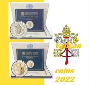 Vatican coin 2€ euro 2022 chose Paul VI sixth Mother Theresa Calcuta BUNC folder - Picture 1 of 17