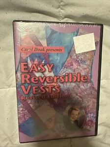 Carol Doak Easy Reversible Vests Revised Edition DVD - Picture 1 of 2
