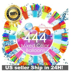 444 Pcs Bunch O Instant Water Balloons, Rapid-Fill, Self-Sealing, Already Tied