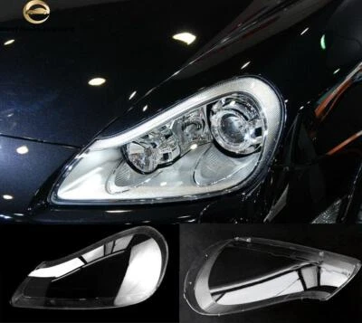 For Porsche Cayenne 2008 2009 2010 2PCS Lens Cover Headlight Headlamp LH + RH - Image 1 of 4