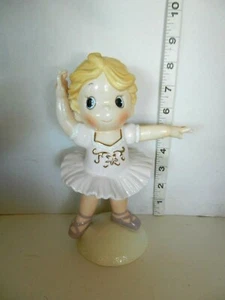 Precious Moments 8 3/4" Ballerina Limited Edition Gold Decorated - Bild 1 von 5