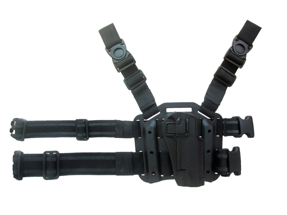 Drop leg thigh autolock tactical holster for 1911 (Black) - Image 1 of 2