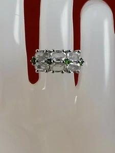 Stunning Ratanakiri Zircon & Chrome Diopside 925 Sterling Silver Ring 4.08cts - Picture 1 of 10