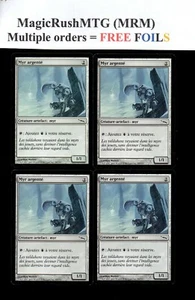*MRM* FR/VF 4x Silver Myr - Myr argent� MTG MRD - Foto 1 di 1