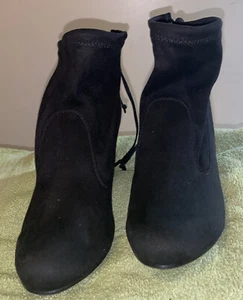 Heavenly Soles Black Feel of Felt/Suede Boot/Shoe 7E - Bild 1 von 8