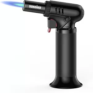 Sondiko Blow Torch with Fuel Gauge S907, Refillable Butane Torch Lighter with Sa - Picture 1 of 7