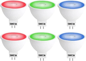 RGB MR16 LED BULB, Red Green Blue MR16 Bulb 12V 5W, GU5.3 Pin Base Spotlight, 50 - Picture 1 of 9