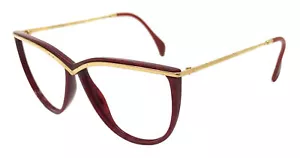 OCCHIALI DA VISTA DONNA SILHOUETTE M 1703 /20 C 1349 ROSSO E ORO VINTAGE - Foto 1 di 4