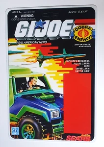 REPRO Reproduction GI JOE CUSTOM DREADNOK ZANYA CARDBACK Figure FileCard MOC - Picture 1 of 2