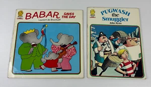 Barbar & Pugwash Laurent de Brunhoff & John Ryan 1978 UK 1st Ed. Picture Lions - Picture 1 of 13