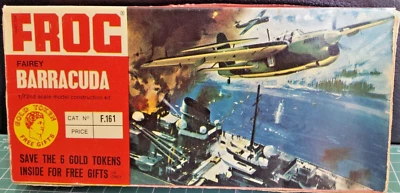FROG 1/72 FAREY BARRACUDA CAT. F 161 VINTAGE KIT  1970 - Immagine 1 di 3