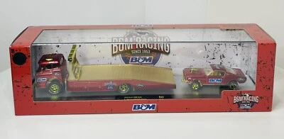 M2 Machines Haulers B&M Racing 1970 Ford C600 & 1966 Mustang Gasser CHASE New - Image 1 of 4