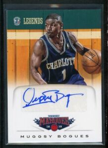 2012-13 MUGGSY BOGUES AUTO PANINI MARQUEE LEGENDS AUTOGRAPHS