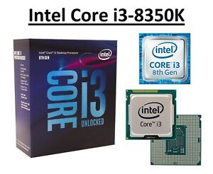 Intel Core i3-8350K SR3N4 Quad Core Processor 4.0 GHz, Socket LGA1151, 91W CPU