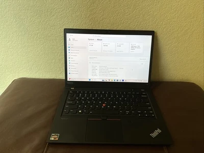 Lenovo ThinkPad T14 AMD Ryzen 7 Pro 5850U 1.90GHz 16GB RAM 512 SSD - Image 1 of 4