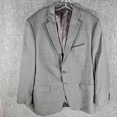 Lauren Ralph Lauren Blazer Mens 48L Sport Coat Grey Suit Jacket 100% Wool - Image 1 of 4