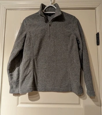 Pullover Lands End para mujer polar con cremallera XS gris claro Foto 1 de 4