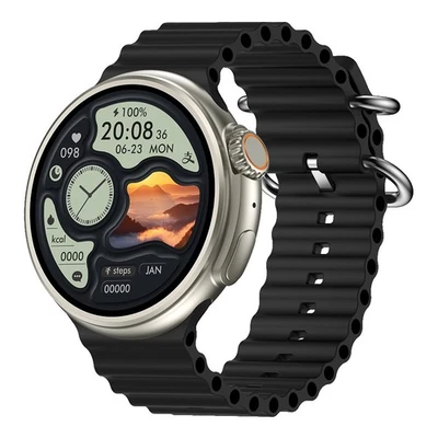 Smart Watch Waterproof Bluetooth Call Fitness Tracker  Compass Wireless Charging - Image 1 of 4