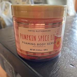 New Onyx Bathhouse Pumpkin Spice Life Foaming Body Scrub - Picture 1 of 3