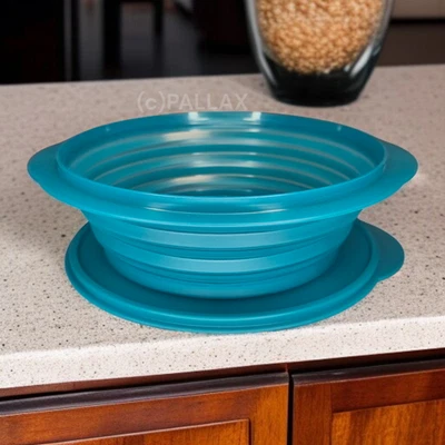 TUPPERWARE B43 MINI-MAX 2,0 L VERDE SCURO CIOTOLA PIEGHEVOLE - Immagine 1 di 2