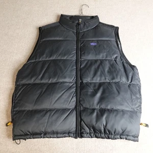 Vintage Eddie Bauer Vest XL Black Down Filled Puffer Quilted EBTEK - Picture 1 of 9