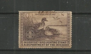 United States - Hunting Permit Stamp - GREEN-WINGED TEAL - Picture 1 of 1