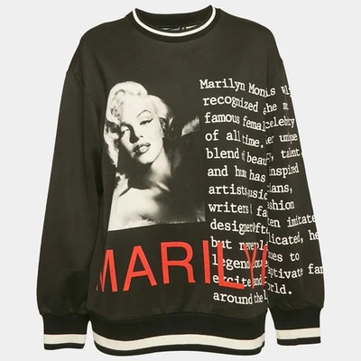 Sudadera Dolce Gabbana Negra Estampado Marilyn Monroe Algodón Grande S Foto 1 de 4