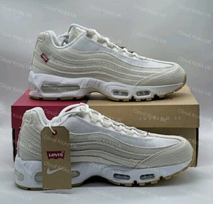 Levi's X Nike Air Max 95 'White Ecru' UK 11 HM4743-100 Nuove di zecca! Spedizione veloce! - Foto 1 di 9