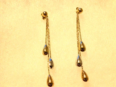 10k Multicolor Earrings 1.85 Grams - Image 1 of 4