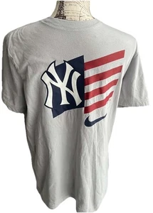New York Yankees Nike Americana Flag T-Shirt Weiß Herren Größe Medium " - Bild 1 von 7
