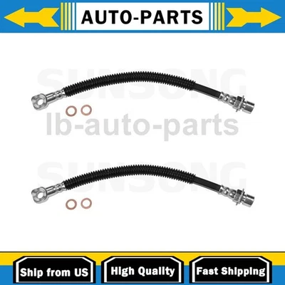 Front Brake Hose Line Sunsong 2PCS For Chevrolet S10 2.5L RWD 1991-1993 - Image 1 of 4