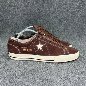 Converse One Star Sneakers Women's 9.5 Brown Suede Low Lace Retro Athletic Shoes - Picture 1 of 12