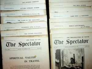 15 x Original copies THE SPECTATOR Magazine 1935 politics culture history - Picture 1 of 15