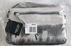 Simply Vera Wang Sintra Crossbody Bag Handbag Purse White Gray Tie Dye New - Picture 1 of 10