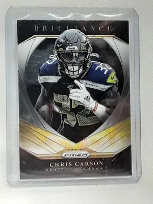Chris Carson 2020 Prizm Football - Brilliance #15 - Seattle Seahawks - Image 1 of 2