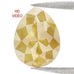 Diamante natural suelto en forma de pera de 1,93 quilates 9,35 mm diamante color amarillo LQ2693 - Imagen 1 de 8