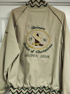 Vintage 96 Shriners Rodeo Of Champions Golden Spur Jacket Xl - Picture 1 of 16
