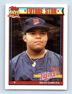 1991 O-Pee-Chee Rich Garces Rookie Minnesota Twins #594 - Picture 1 of 2