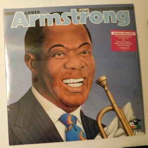 1987 SEALED JAZZ 2XLP Louis Armstrong "Pops" RCA 5920-1-RB Gatefold hype sticker - Picture 1 of 2