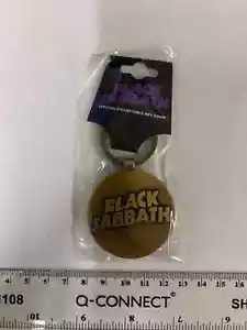 BLACK SABBATH CLASSIC LOGO QUALITY METAL KEY RING OFFICIALLY LICENSED - Imagen 1 de 6
