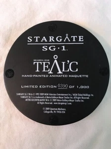 Stargate SG-1 Season One Teal’c Hand Painted Animated Maquette 390/1000 Stand Ba - Bild 1 von 3