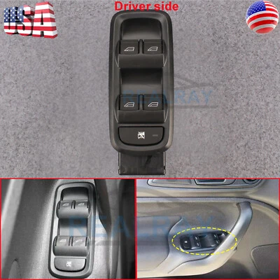 Driver Door Power Window Switch For Ford Fiesta 1.6L S SE Sedan 4-Door 2014-2019 - Image 1 of 4