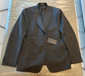 NWT Z-Zegna 284GGR Lightweight Wool Peak Lapel Tuxedo Jacket 54R 44R $1595 - Picture 1 of 11