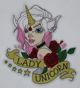 Lady Unicorn: Embroidery Patch - Picture 1 of 1