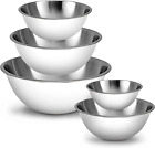 Meal Prep Stainless Steel Mixing Bowls Set, Home, Refrigerator, and Kitchen Food